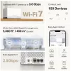 Mesh sistēma MERCUSYS Halo H27BE Dual-band Wi‑Fi 6, 2‑pakotne, 3x LAN, 3568 Mbps, iekšējās antenas, balta