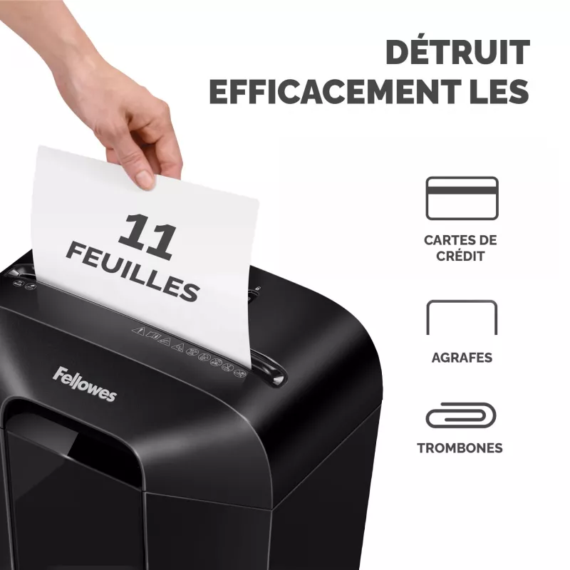 Powershred | LX70 | Melns | 18 L | Kredītkaršu smalcināšana | dB | Papīra apstrāde standarta/izvade 11 lapas vienā reizē | Šķērsgriezuma smalcinātājs | Garantija 24 mēneši