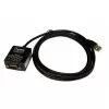 Seriālais kabelis EXSYS EX-1309-9, melns, 1,8 m, USB Type-A – DB-9
