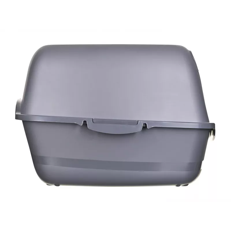 Kaķu tualete DIAMENTIQ BAYA antracīts, plastmasa, 55.5 x 40 x 38.7 cm, atgriežamās durvis