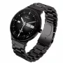 Smartwatch Garett Quantum — melns nerūsējošais tērauds