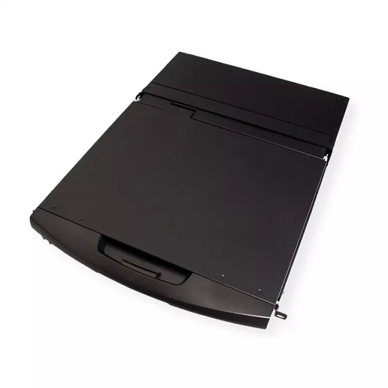 Rack konsole VALUE 26.99.0123, 17 collu (43.2 cm) LCD, 1280×1024, 1U, franču klaviatūra, melna