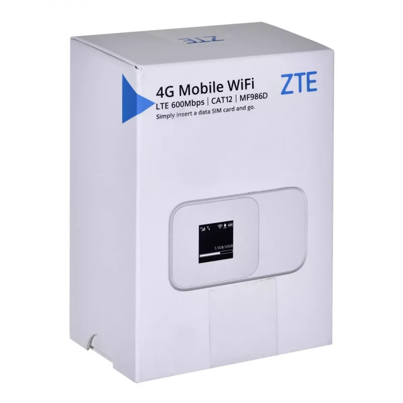 Router ZTE MF986D 4G UFI LTE CAT12/13 1x USB Type C, 1x SIM ligzda 2x TS-9