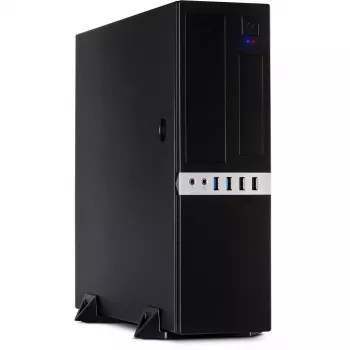 Inter-Tech IT-503 - SFF - Mini-ATX - bez barošanas bloka (TFX12V) - matēti melns - USB/Audio (88881270)