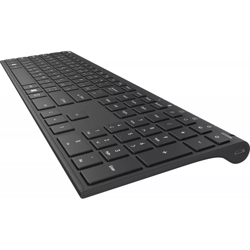 Bezvadu tastatūra YENKEE YKB 2000 CSBK — plāns kompakts dizains, bezvadu savienojums