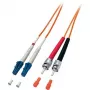 Equip LC/ST 50/125μm 10m InfiniBand/fibre optic kabelis Orange