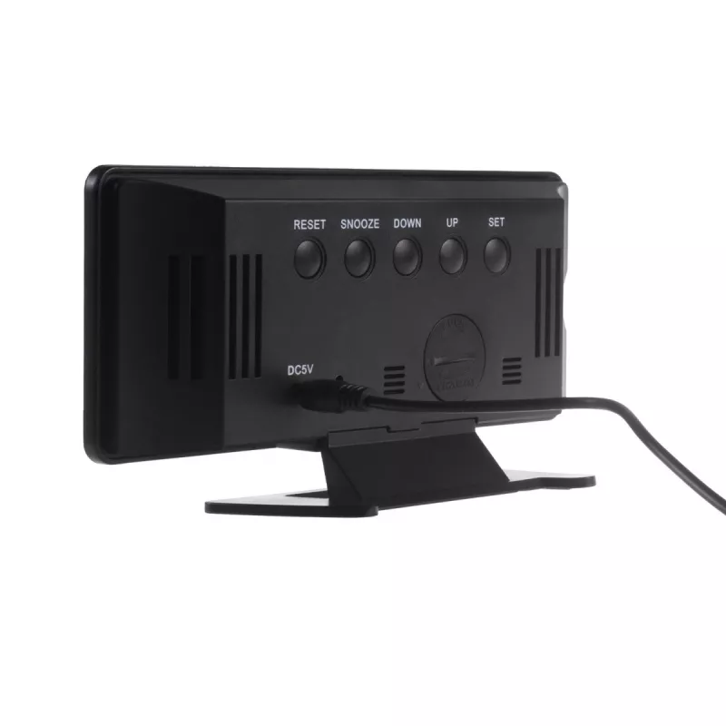 Digitālais LED modinātājs GreenBlue GB395 ar temperatūras displeju