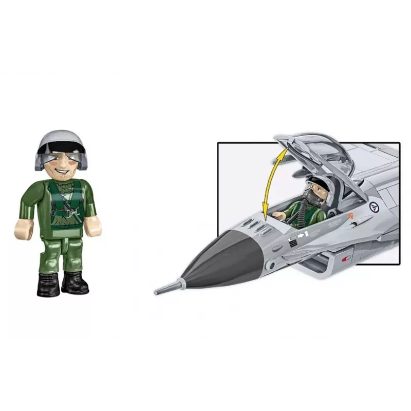 Cobi Building Set F-16AM Fighting Falcon, 495 gab., mēroga modelis