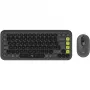 Logitech POP ICON COMBO Swiss, Grafit/Green, Bluetooth, Swiss, 920-013275