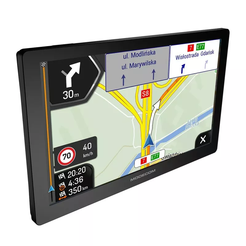 Modecom FreeWAY CX 7.4 auto navigācija ar iGO Navigation Truck Europe, ikgadējs atjauninājums