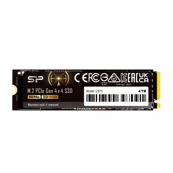 SSD M.2 2280 2 TB Silicon Power US75 PCIe 4.0 NVMe, lasīšana 7000 MB/s, rakstīšana 6000 MB/s