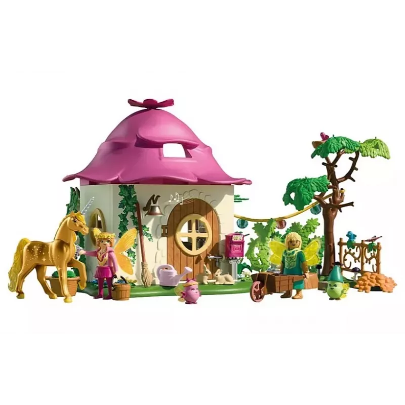 Figūru komplekts Princess Magic 71838 Mājīgā feju māja un zelta vienradzis