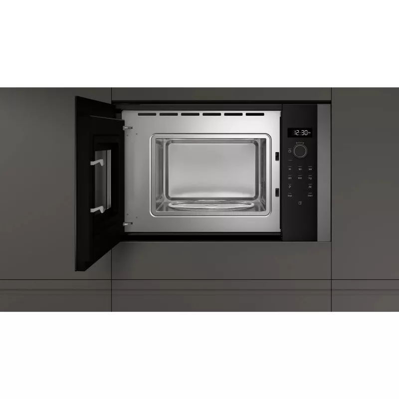 Neff HLAWD23G0 mikroviļņu krāsns, grafīta krāsā, solo mikroviļņu krāsns, iebūvējama, 20 l, 800 W