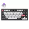 Mehāniskā tastatūra Keychron Q1 HE RGB ar karsto nomaiņu, bezvadu, ogles melna