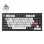 Mehāniskā tastatūra Keychron Q1 HE RGB ar karsto nomaiņu, bezvadu, ogles melna