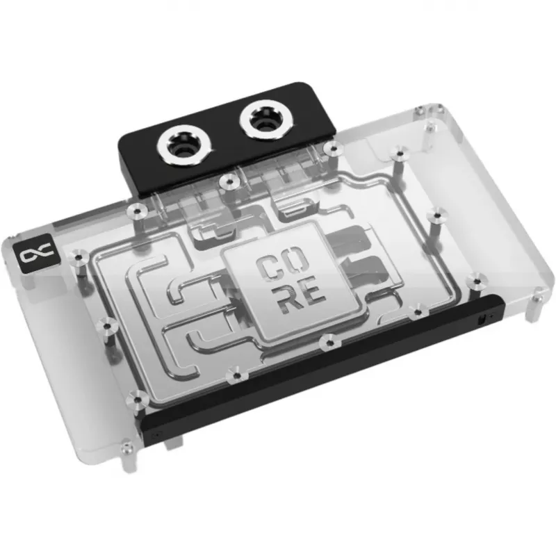 Grafikas kartes ūdensbloks Alphacool RTX 5080 Phoenix Transparent Silver ar aizmugures plāksni