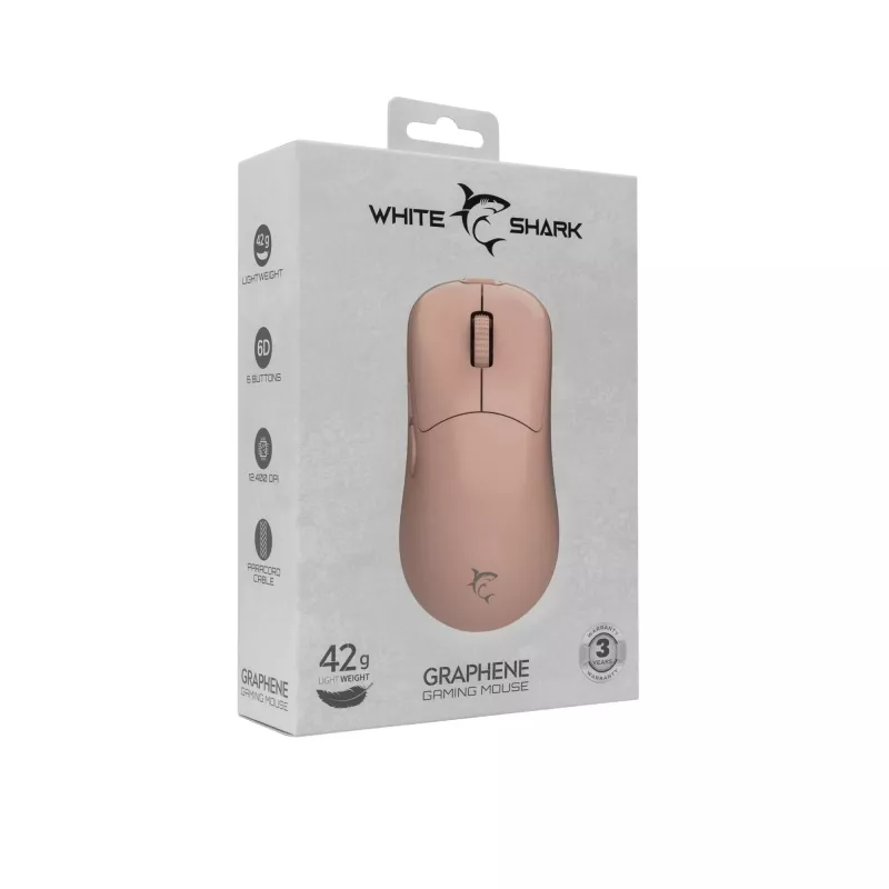 pele White Shark GM-5014 Graphene Pink USB