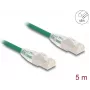 Tīkla kabelis DeLOCK RJ45 Cat.6A spraudnis–spraudnis 5m zaļš