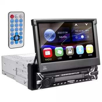 Audiocore AC9100 radio Auto Digitāls Melns, Sarkans