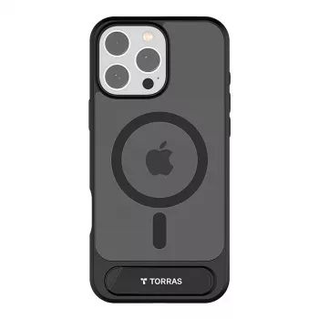 Torras Pstand Series vāciņš priekš iPhone 16 Pro Max (melns)