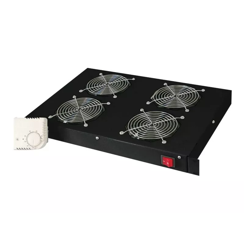Ventilācijas panelis Digitus DN-19 FAN-4-HO-SW