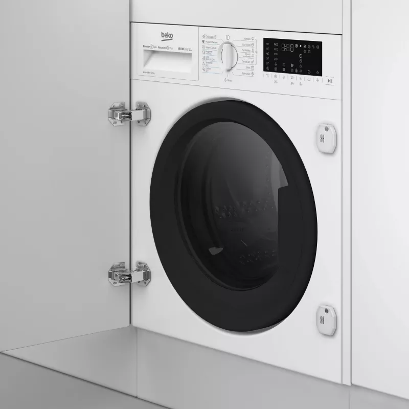 Veļas mazgājamā-žāvējamā mašīna BEKO B5DBT68547W iebūvējama, 8 kg mazgāšana / 5 kg žāvēšana, 1400 apgr./min