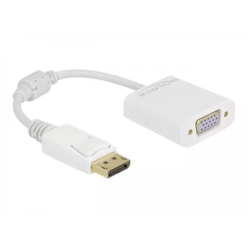 Adapteris DisplayPort 1.2 vīrišķais – VGA sievišķais DeLOCK 61007