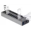 DeLOCK ārējais 5 Gbps USB centrmezgls ar 10 portiem + slēdzis
