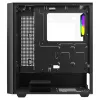 PC korpuss SAVIO Noctis Flow RGB — Cube, ATX/Mini-ITX, 3x 120 mm priekšējie ventilatori, rūdīta stikla sānu panelis, max GPU 35 cm