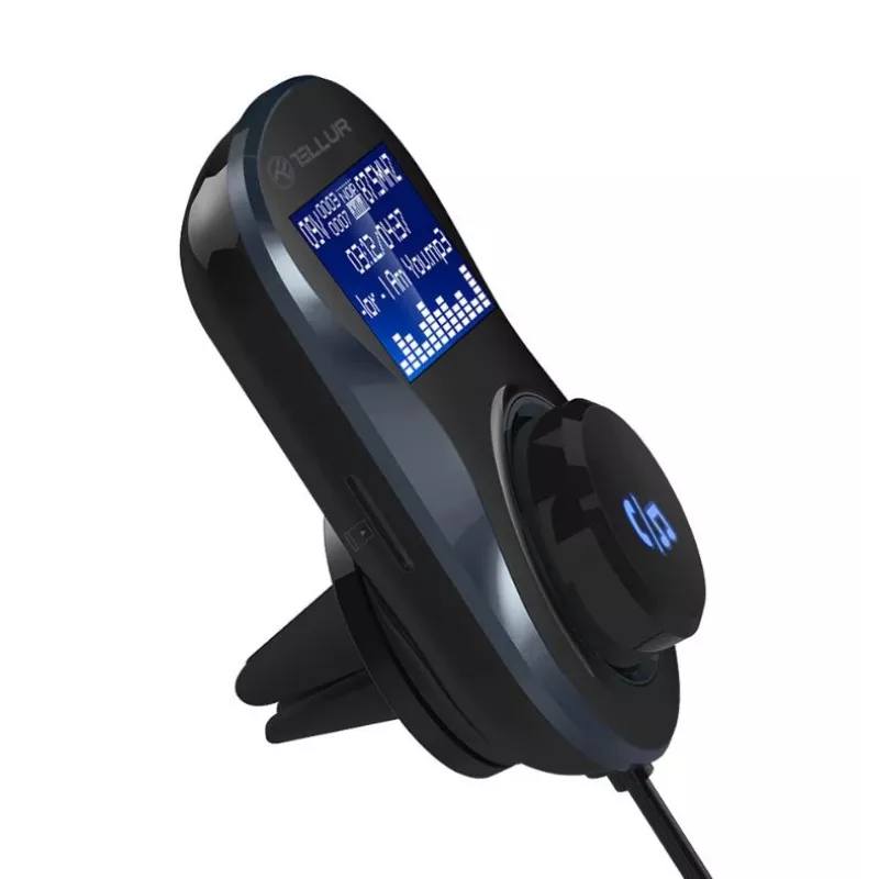 Tellur FMT-B4 Bluetooth FM raidītājs, microSD, melns