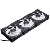 Phanteks D30 120mm ARGB PWM korpusa ventilatori - melns, 3 gab.
