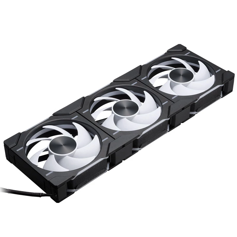 Phanteks D30 120mm ARGB PWM korpusa ventilatori - melns, 3 gab.