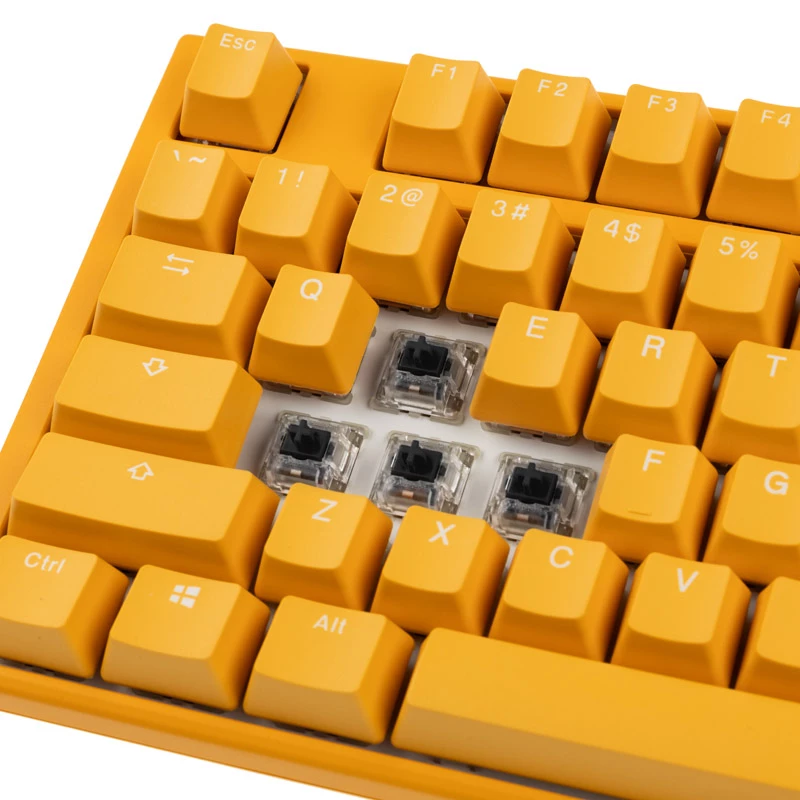 Ducky One 3 tastatūra, spēļu, USB, QWERTY, angļu, dzeltena