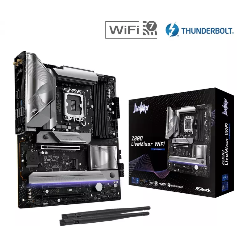 ASRock Z890 LiveMixer WiFi ATX mātesplate