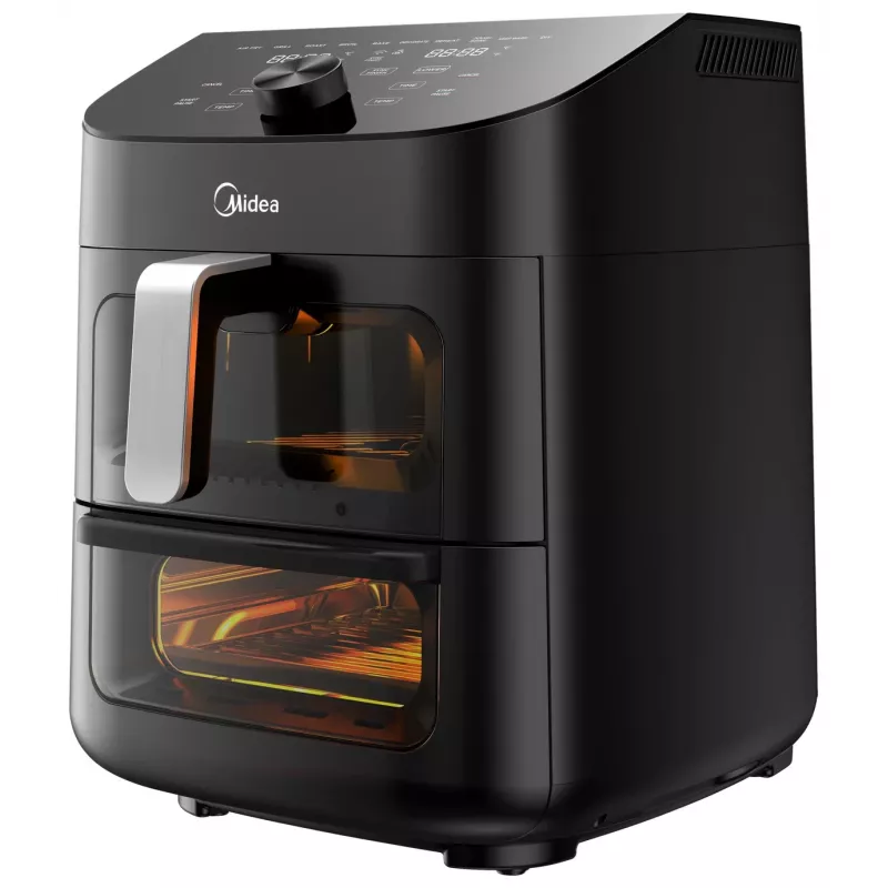 Gaisa fritieris Midea MAD1100DADK, 1850 W, dubultā ietilpība 4.4/6.4 L