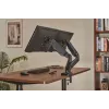 Monitora roka up up Ekonomiskais Interaktīvais Līdzsvara Divkāršais Monitora Roka Matēta Melna VESA 75x75/100x100