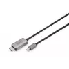 DIGITUS - adaptera kabelis - Mini DisplayPort (vīr.) uz HDMI (vīr.) - 1,0m - atbalsta 8K 60 Hz - melns (DB-340109-010-S)