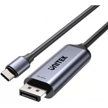 Unitek USB-C uz DisplayPort 8K divvirzienu kabelis 1,5 m