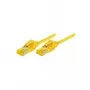 Tecline Premium - komutācijas kabelis - RJ-45 (vīr.) uz RJ-45 (vīr.) - 50 cm - SFTP, PiMF - 7. kat. neapstrādāts kabelis / 6a kat. pieslēgvietās - ekranēts, bezhalogēna, aizsardzība pret aizķeršanos - dzeltens (70700Y)