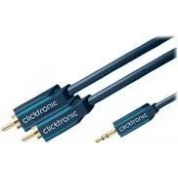 MP3 adaptera kabelis (3,5 mm audio ligzdas spraudnis / 2x RCA spraudnis) - 3,0 m papildu adapteris MP3 atskaņotājiem, iPod un viedtālruņiem