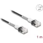 Tīkla kabelis DeLOCK RJ45 Cat.6A UTP plāns 1 m melns