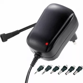 S-Impuls universālais barošanas avots 6 adapteri 3-12V 12W