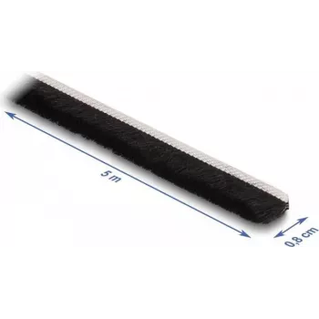 DeLOCK Blīvējuma sloksne pašlīmējoša 8 mm garums 5 m melna
