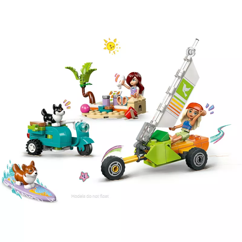 LEGO FRIENDS 42641 Piedzīvojumi ar sērfotājiem suņiem un skrejriteni