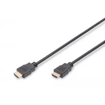 Assmann HDMI ātrgaitas savienojuma kabelis. A tipa vīr./vīr. 5,0 m. ar Ethernet. agrāk HDMI 1.4. UL. melns. zelts (AK-330114-050-S)