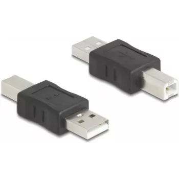 DeLOCK 67198 Kabeļa savienotājpārveidotājs USB Type-A USB Type-B Melns