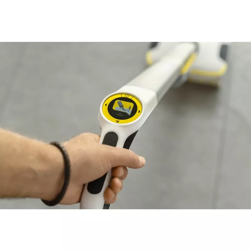 Electric broom Kärcher FC 8 Smart Signature Line baterija Wet Bagless Silver balta dzeltena