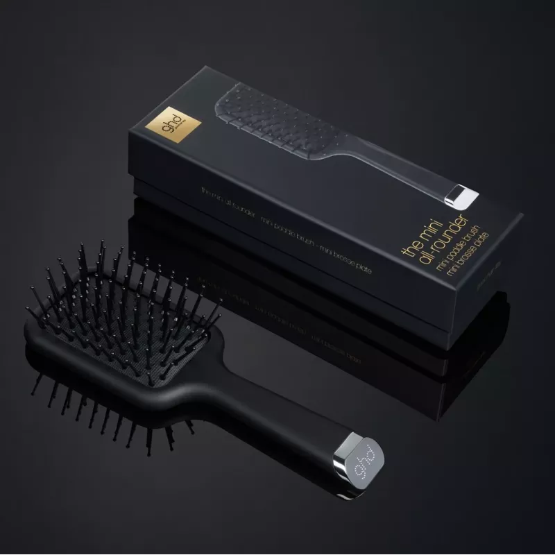 ghd Mini Paddle Brush matu suka, melna