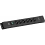 Barošanas sloksne Bachmann CONNECTUS BM005922 — 6×CEE7 rozetes, 1×USB-A 22W, 2,0 m kabelis