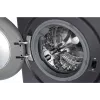 Veļas mazgājamā mašīna LG F2WR508S2M — ar priekšējo ielādi, 8 kg, 1200 apgr./min, A efektivitātes klase, 60×48 cm, LED, vidēji melna